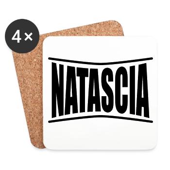 T-Shirt Natascia T-Shirt Geschenkidee - Untersetzer (4er-Set) - Weiß - Vorne