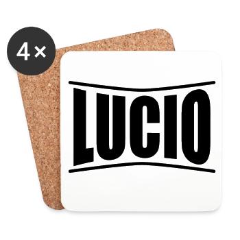 t-shirt name Lucio t-shirt gift idea - Coasters (set of 4) - white - Front