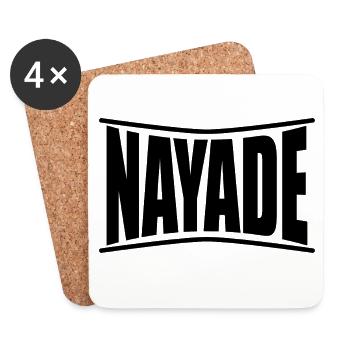 T-Shirt-Name Nayade T-Shirt Geschenkidee - Untersetzer (4er-Set) - Weiß - Vorne