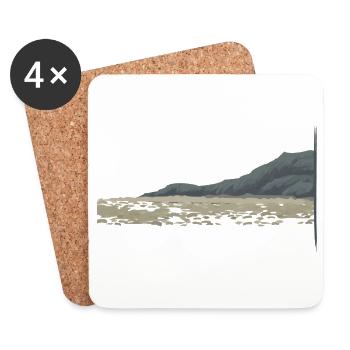ROCKY COAST - Coasters (set of 4) - white - Front