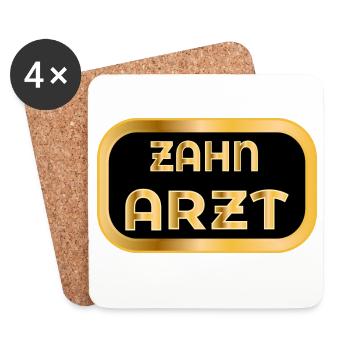 Zahnarzt Zahnmediziner - Untersetzer (4er-Set) - Weiß - Vorne