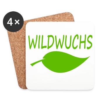 WILDWUCHS - Untersetzer (4er-Set) - Weiß - Vorne