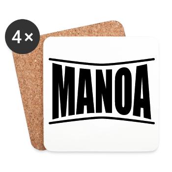 t-shirt name Manoa t-shirt gift idea - Coasters (set of 4) - white - Front