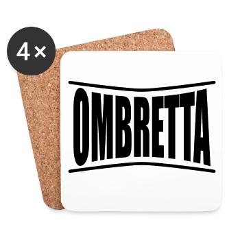 T-Shirt Ombretta T-Shirt Geschenkidee - Untersetzer (4er-Set) - Weiß - Vorne