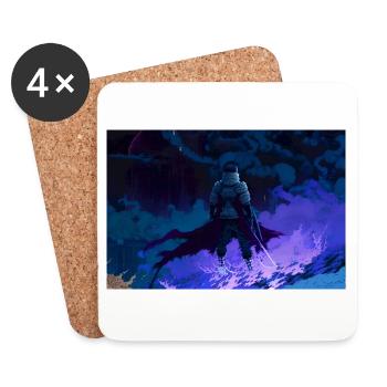 Demon Warrior - Coasters (set of 4) - white - Front