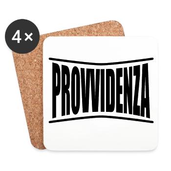 T-Shirt Providence T-Shirt Geschenkidee - Untersetzer (4er-Set) - Weiß - Vorne