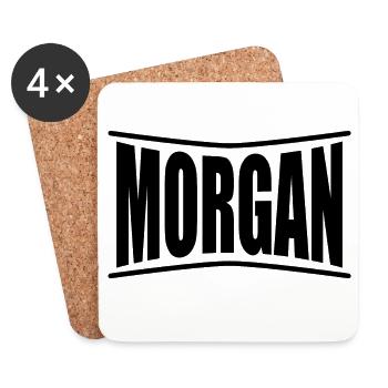 t-shirt Morgan t-shirt gift idea - Coasters (set of 4) - white - Front
