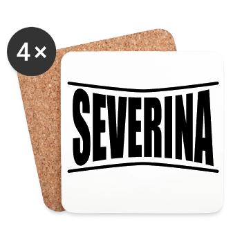 Severina t-shirt t-shirt gift idea - Coasters (set of 4) - white - Front