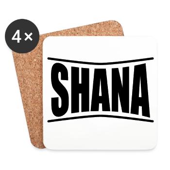 t-shirt Shana t-shirt gift idea - Coasters (set of 4) - white - Front