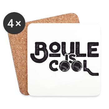 Boule is cool! Bouler Outfit Boule Balls - Coasters (set of 4) - white - Front