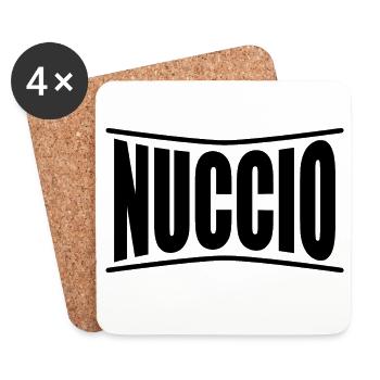 t-shirt Nuccio t-shirt idée cadeau - Dessous de verre (lot de 4) - blanc - Devant