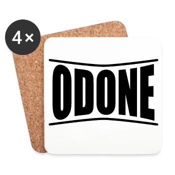 t-shirt Odone t-shirt idée cadeau - Dessous de verre (lot de 4) - blanc - Devant