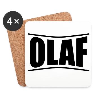 Olaf t-shirt t-shirt gift idea - Coasters (set of 4) - white - Front