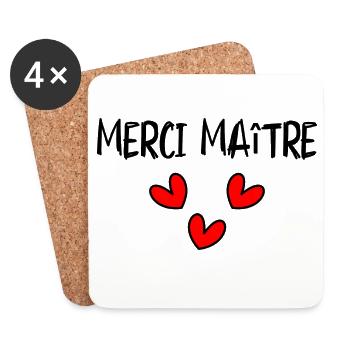 MISTRESS. THANK YOU. THANK YOU MISTRESS. MISTRESS - Coasters (set of 4) - white - Front