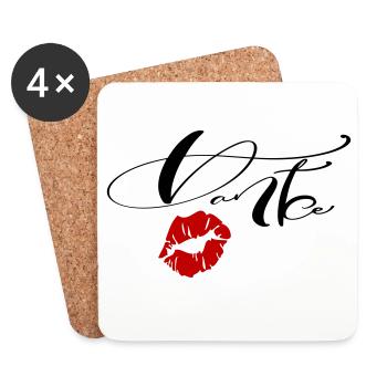 Thank you - Coasters (set of 4) - white - Front