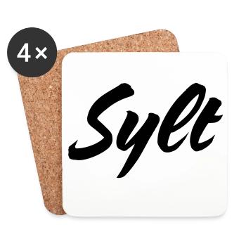 Sylt - Untersetzer (4er-Set) - Weiß - Vorne