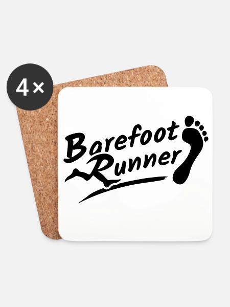 barefoot runner barefoot runner 2025 1-arbig - Coasters (set of 4) - white