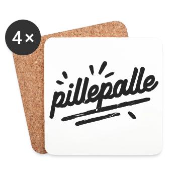 Pillepalle - Untersetzer (4er-Set) - Weiß - Vorne