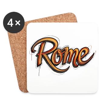 Rom - Untersetzer (4er-Set) - Weiß - Vorne