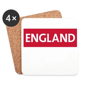 Angleterre Bolton Paysage urbain Illustration - Dessous de verre (lot de 4) - blanc - Devant