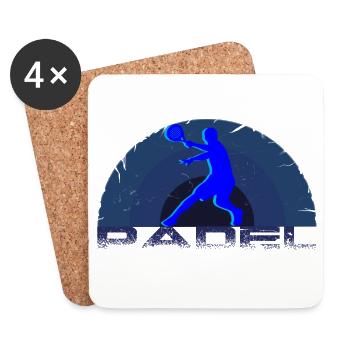 Padel - Coasters (set of 4) - white - Front