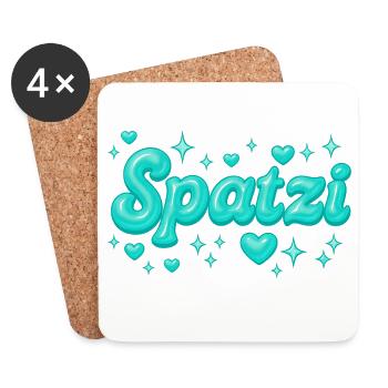 Spatzi / Y2K Design - Coasters (set of 4) - white - Front