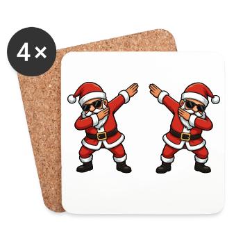 Dab Santa Doppelganger - Coasters (set of 4) - white - Front
