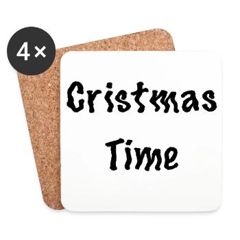 Cristmas Design - Untersetzer (4er-Set) - Weiß - Vorne