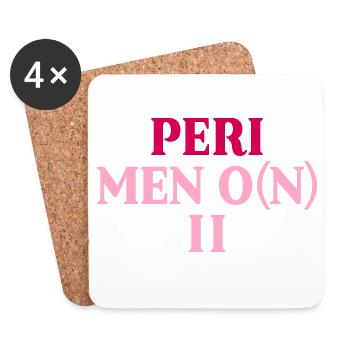 FRAUEN PERIMENOPAUSE - Untersetzer (4er-Set) - Weiß - Vorne
