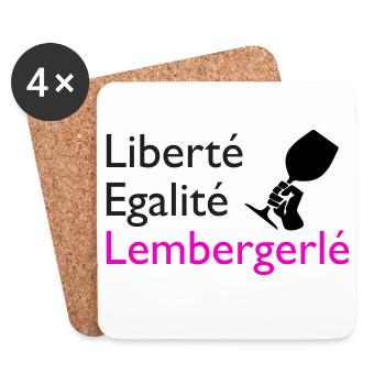 Liberté Egalité Lembergerlé - Untersetzer (4er-Set) - Weiß - Vorne