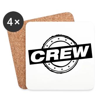Crew Stamp - Coasters (set of 4) - white - Front