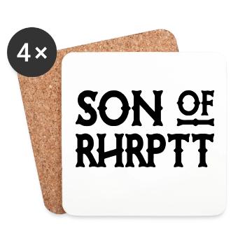 Son of Rhrptt - Ruhrpott - Zeche - Zollverein - Untersetzer (4er-Set) - Weiß - Vorne
