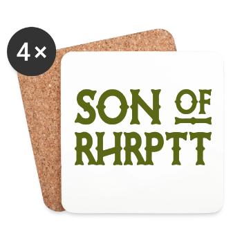 Son of Rhrptt - Ruhrpott - Zeche - Zollverein - Untersetzer (4er-Set) - Weiß - Vorne