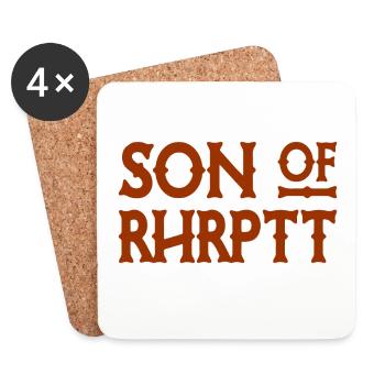 Son of Rhrptt - Ruhrpott - Zeche - Zollverein - Untersetzer (4er-Set) - Weiß - Vorne