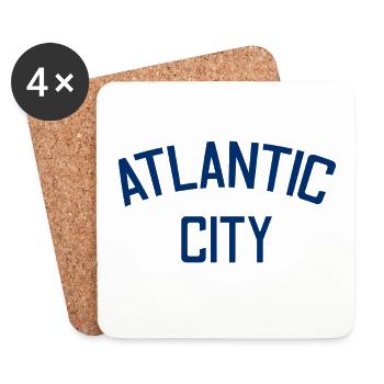 Atlantic City - Est. 1854 - New Jersey - USA - Untersetzer (4er-Set) - Weiß - Vorne