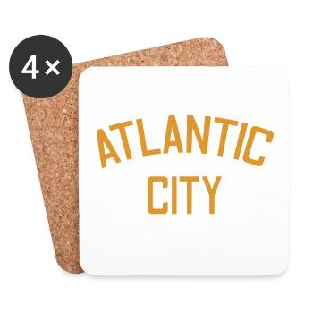 Atlantic City - Est. 1854 - New Jersey - USA - Untersetzer (4er-Set) - Weiß - Vorne