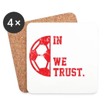 In Denmark we trust - Untersetzer (4er-Set) - Weiß - Vorne