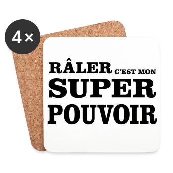 Complaining is my SUPERPOWER - Coasters (set of 4) - white - Front