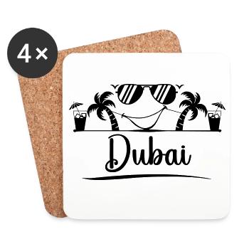 Dubai - Untersetzer (4er-Set) - Weiß - Vorne