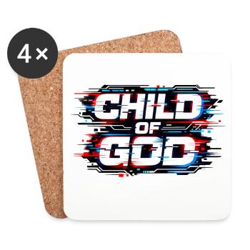 Child Of God Gottes Kind - Untersetzer (4er-Set) - Weiß - Vorne