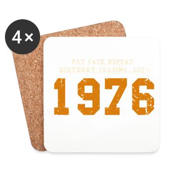 Original 50 Year Anniversary 1976 Party Gift - Coasters (set of 4) - white - Front