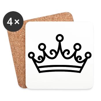 diadem - Coasters (set of 4) - white - Front