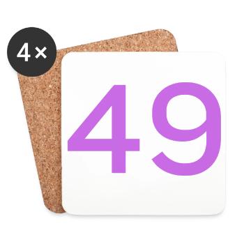 49 - Untersetzer (4er-Set) - Weiß - Vorne
