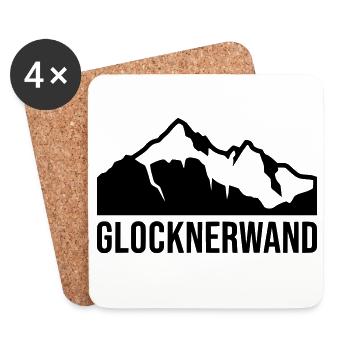 Glocknerwand - Untersetzer (4er-Set) - Weiß - Vorne