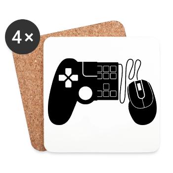Gaming Controller - Untersetzer (4er-Set) - Weiß - Vorne
