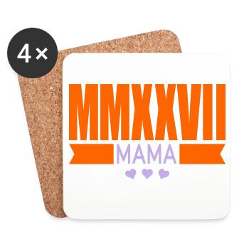 Announcing Baby 2027 - Mom - Coasters (set of 4) - white - Front