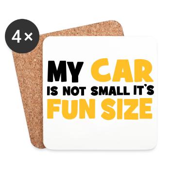 small car - Untersetzer (4er-Set) - Weiß - Vorne