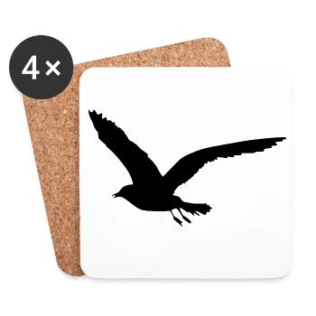 seagull - Coasters (set of 4) - white - Front