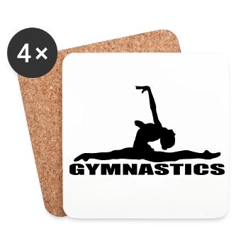 gymnastics - Coasters (set of 4) - white - Front