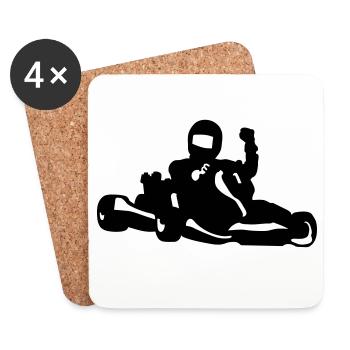 Karting - Coasters (set of 4) - white - Front